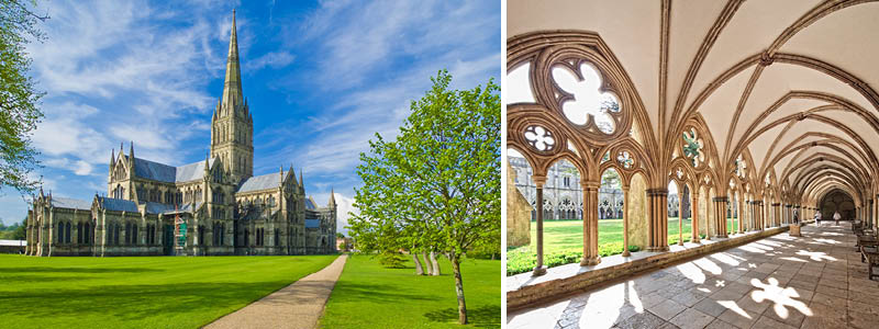 Oplev den historiske katedral i Salisbury.
